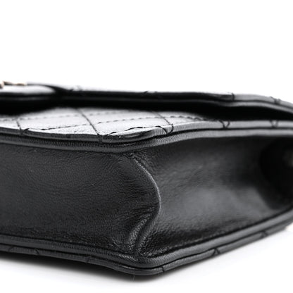 Chanel Goatskin Quilted Logo Small Chic Flap Black 10 of 10