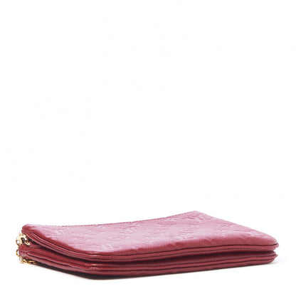 Louis Vuitton Empreinte Double Zip Pochette Cherry Berry 3 of 9