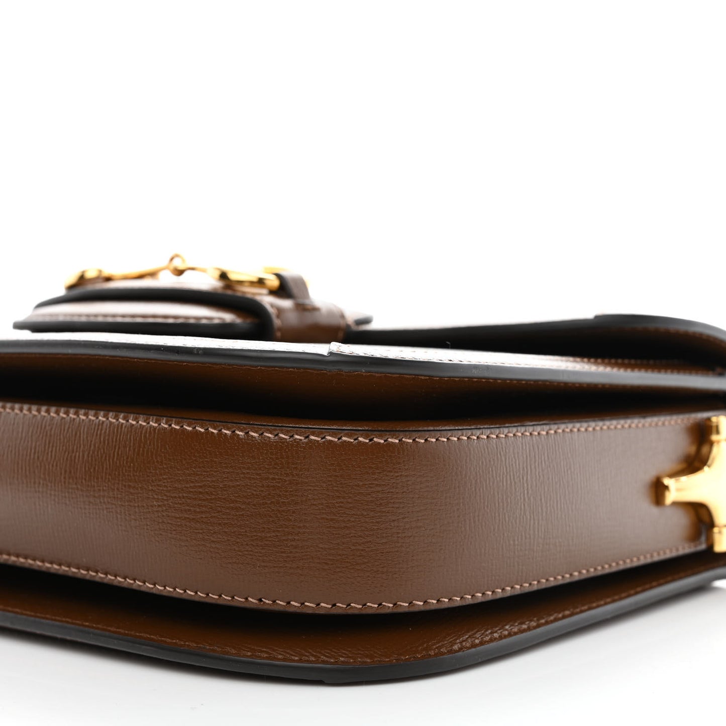 GG Supreme Monogram Horsebit 1955 Shoulder Bag Beige Brown Sugar