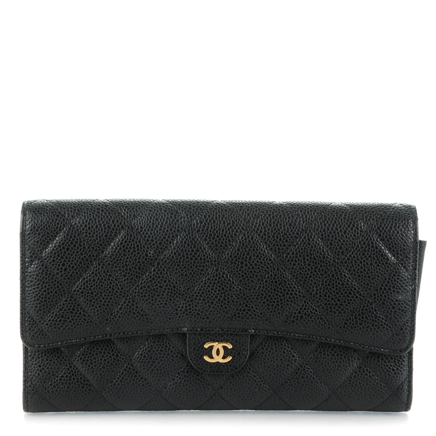 Chanel Caviar Quilted Travel Wallet Black 1 of 9