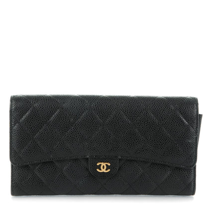 Chanel Caviar Quilted Travel Wallet Black 1 of 9
