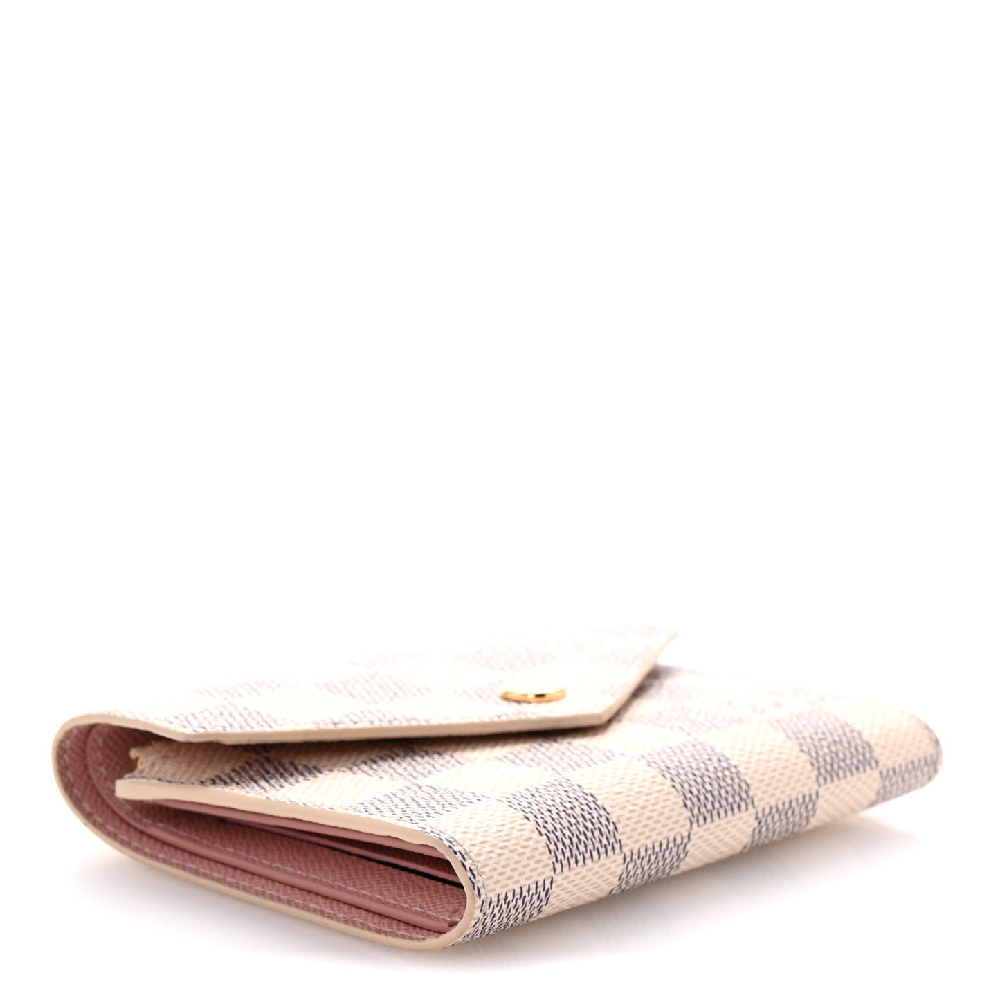Damier Azur Victorine Wallet Rose Ballerine