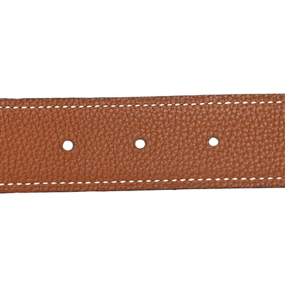 Hermes Box Togo 32mm H Belt 85/34 Black Gold 3 of 5