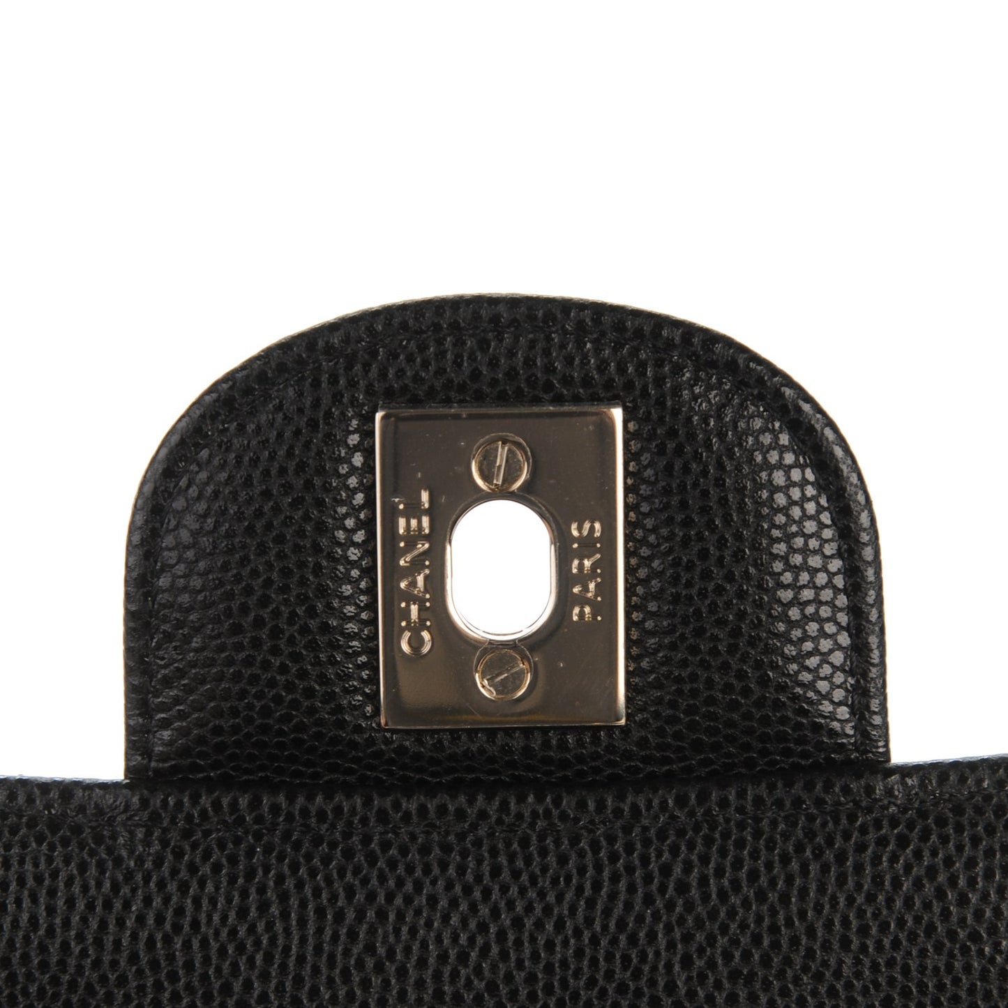 Caviar Quilted Mini Rectangular Flap Black