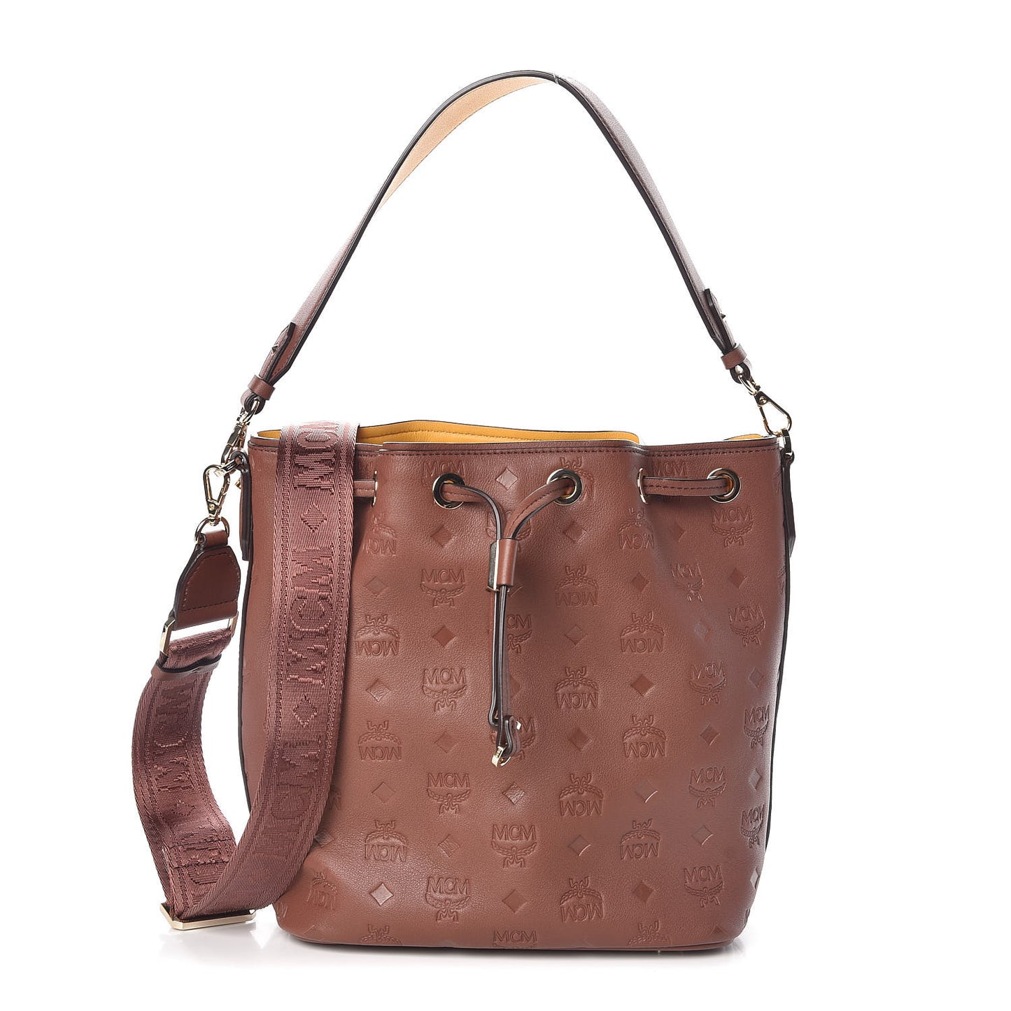 Calfskin Ottomar Monogram Essential Bucket Brown