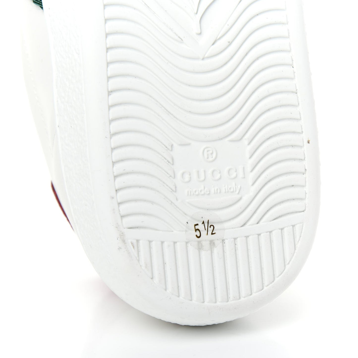 Calfskin Web Mens Gucci Band Ace Sneakers 5.5 White