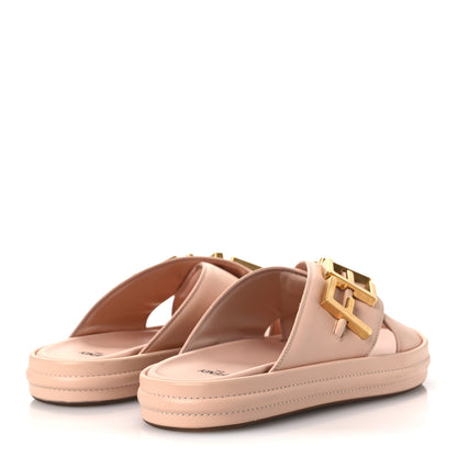 Fendi Vitello Womens Fendigraphy Slide Sandals 38 Light Rose 5 of 15