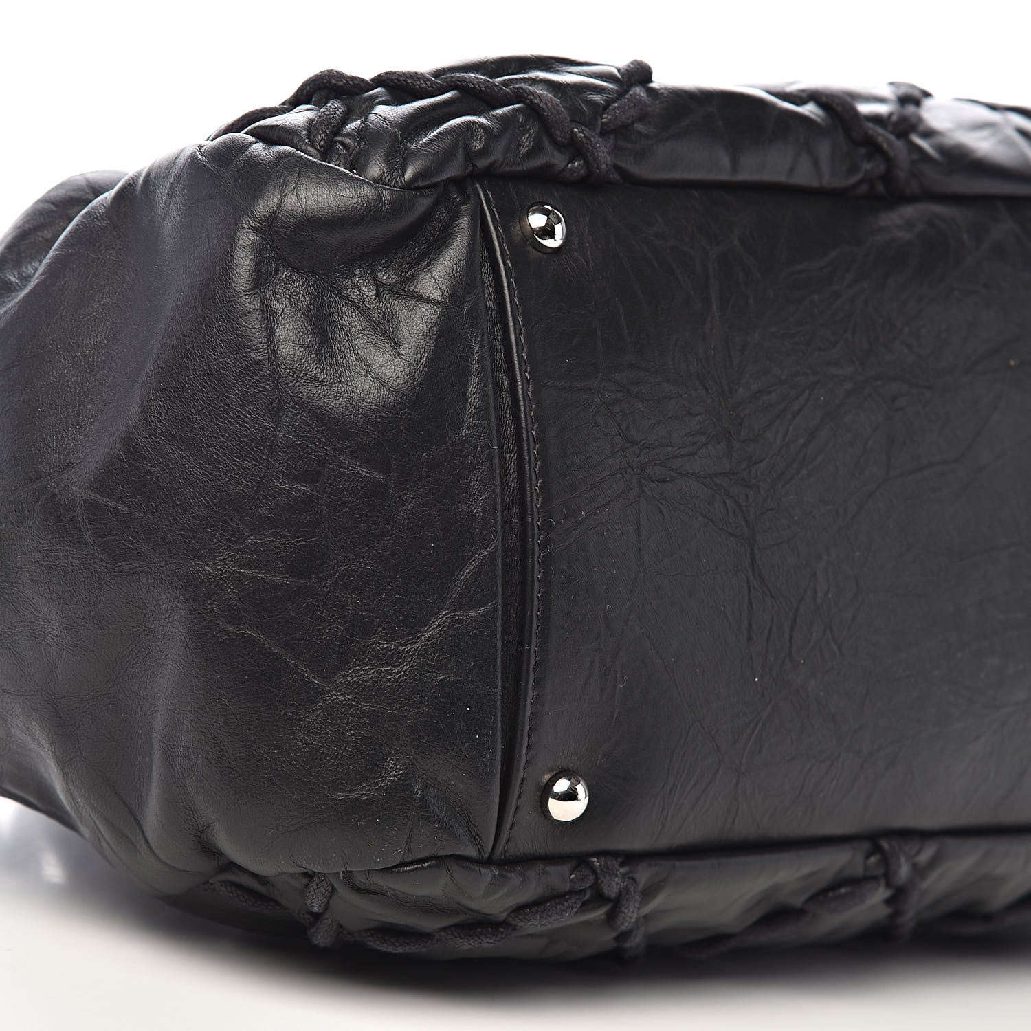 Chanel Calfskin Ultra Stitch Bowler Black 9 of 11