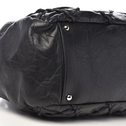Chanel Calfskin Ultra Stitch Bowler Black 9 of 11