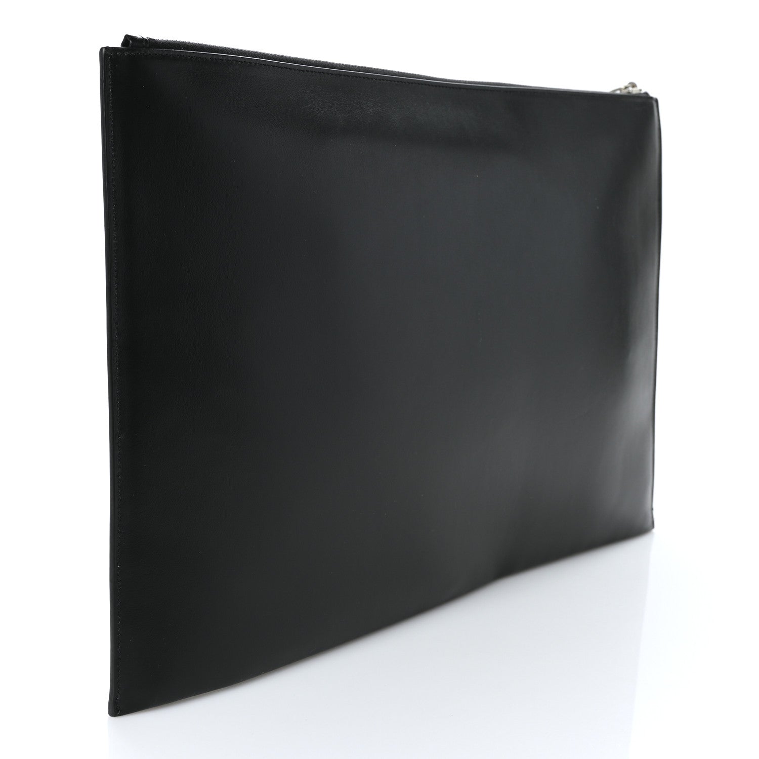 Saint Laurent Calfskin Waiting for Sunset Large Sac De Jour Carryall Pouch Black 3 of 6