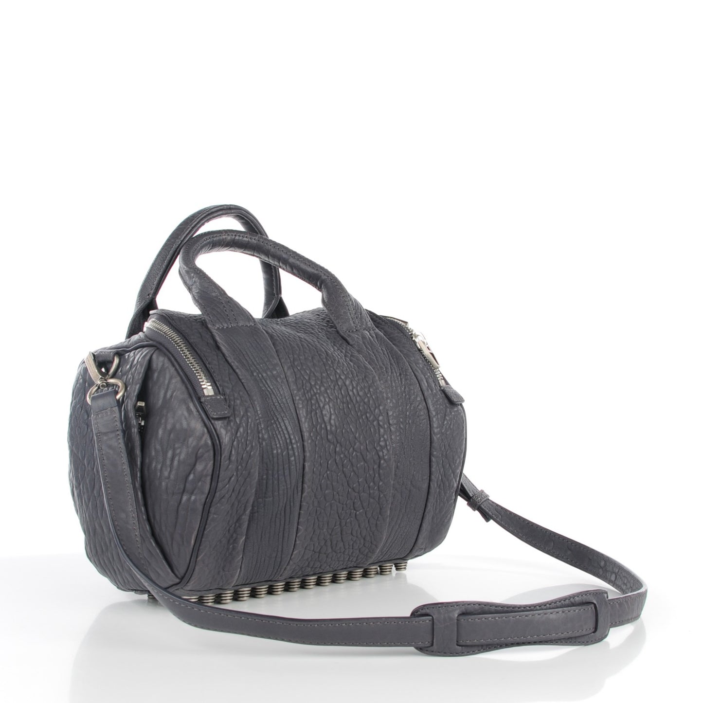 Pebbled Lambskin Rockie Tundra Antique Silver Hardware