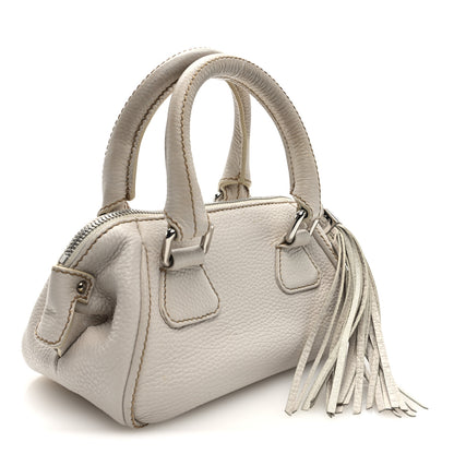 Chanel Calfskin Lax CC Small Bowler Bag White 3 of 11
