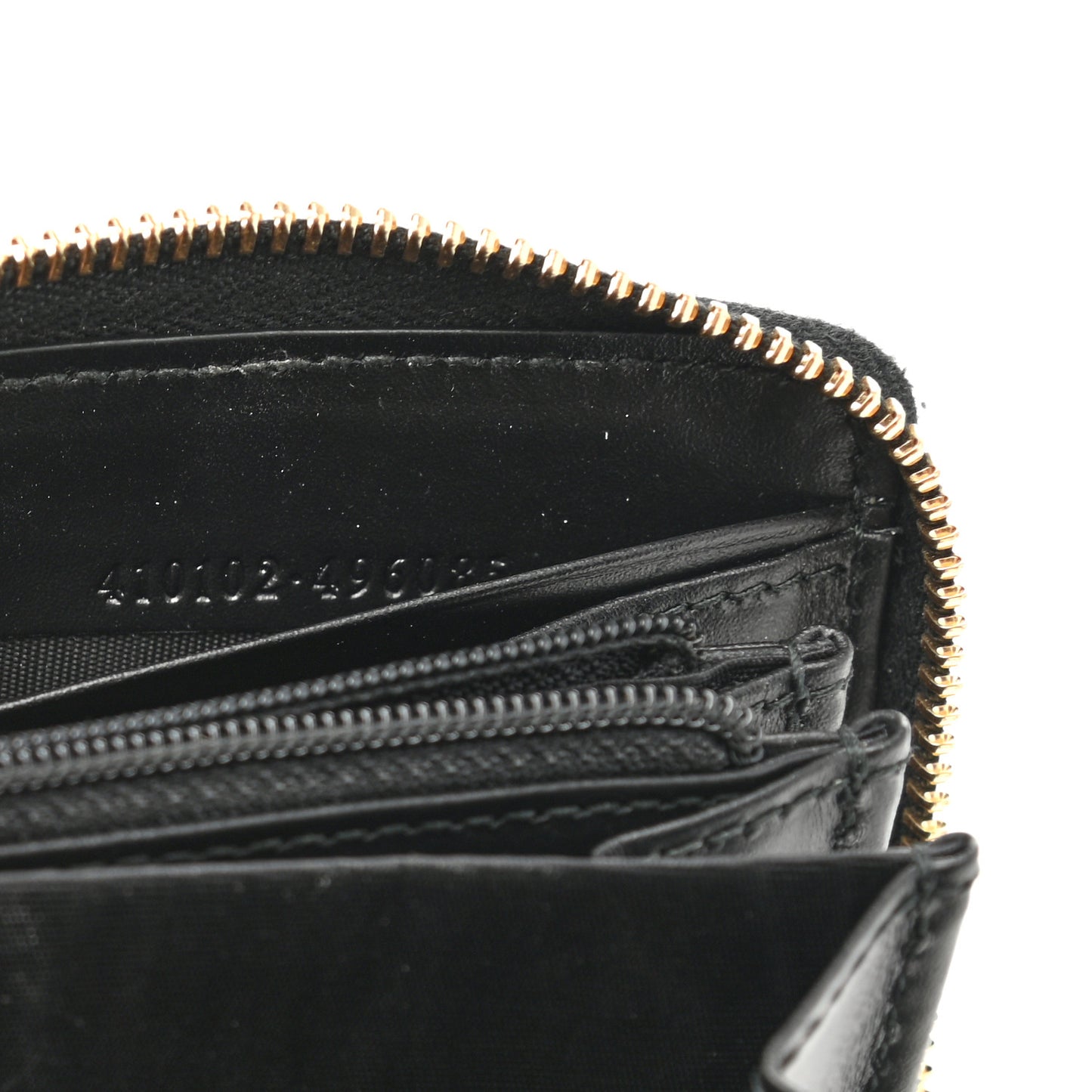 Guccissima Signature Zip Around Wallet Black