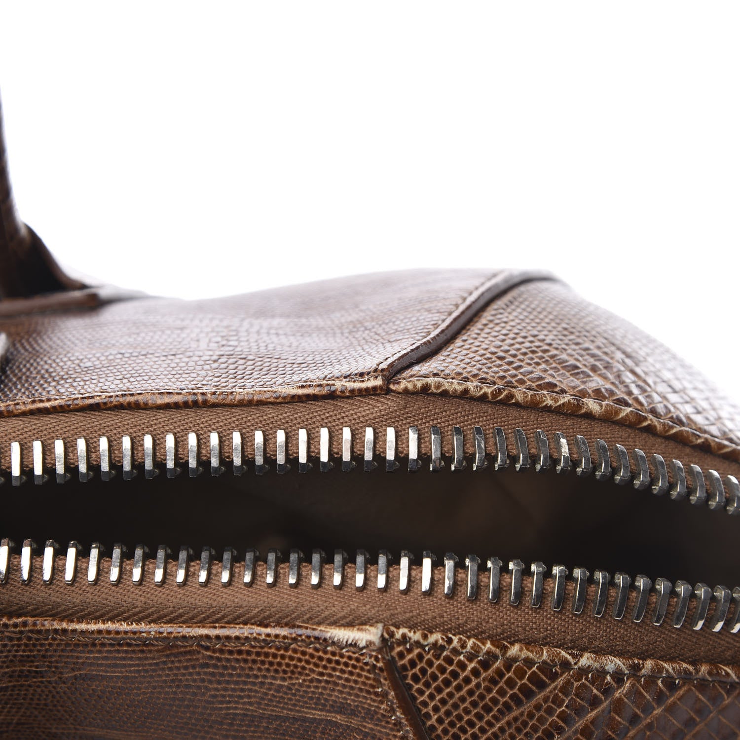 Givenchy Calfskin Lizard Embossed Medium Antigona Brown 12 of 17
