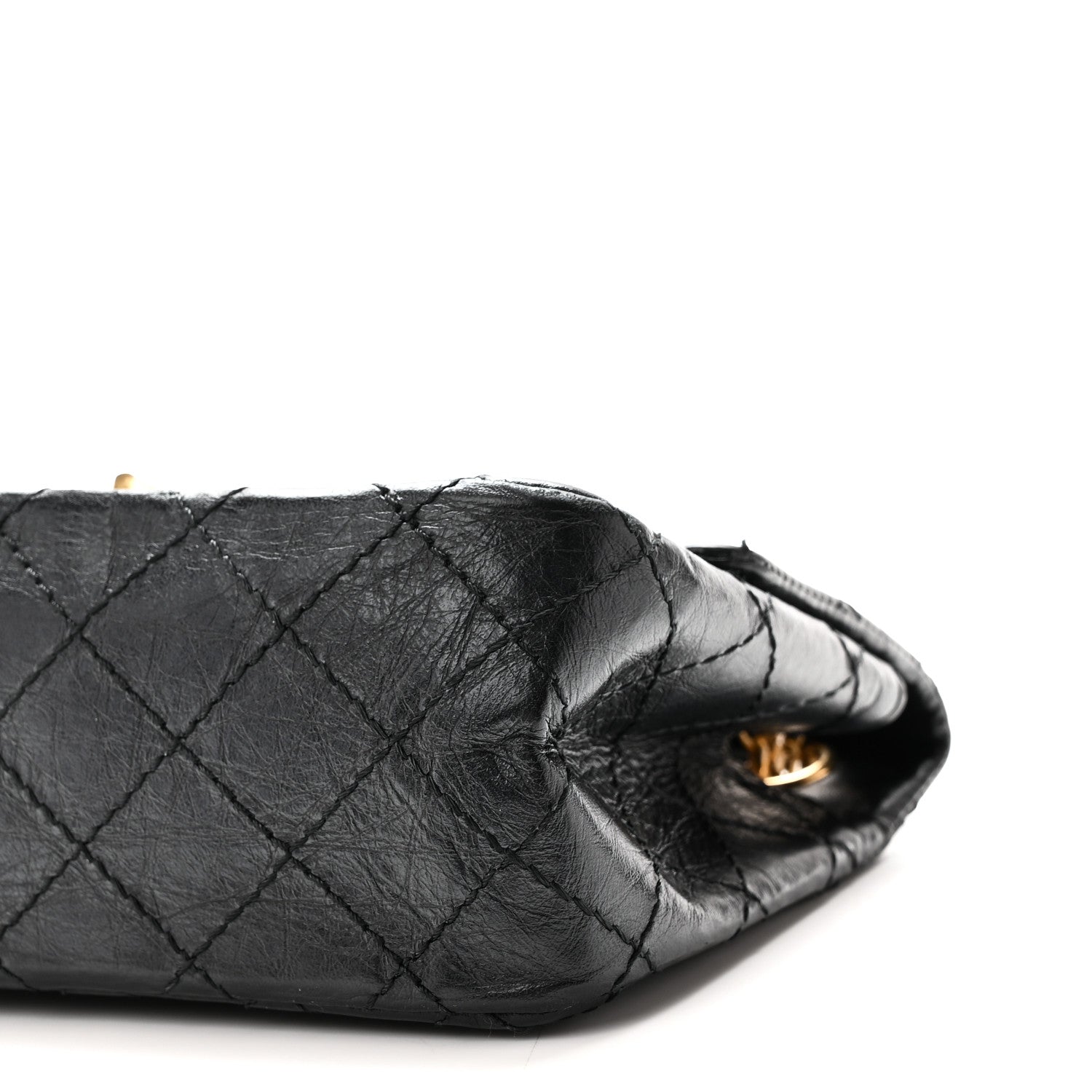 Chanel Aged Calfskin Quilted 2.55 Reissue Mini Flap Black 10 of 10