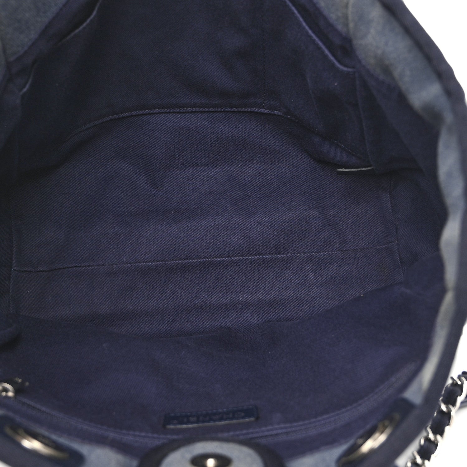 Chanel Canvas Sequin Small Deauville Tote Navy 5 of 10