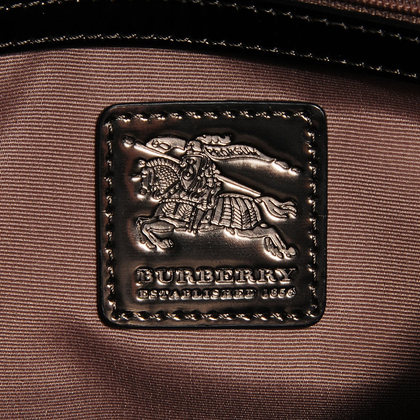 Patent Nova Check Small Chester Bowling Bag Nickel