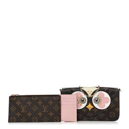 Louis Vuitton Monogram Lovely Birds Pochette Felicie Chain Wallet 1 of 13