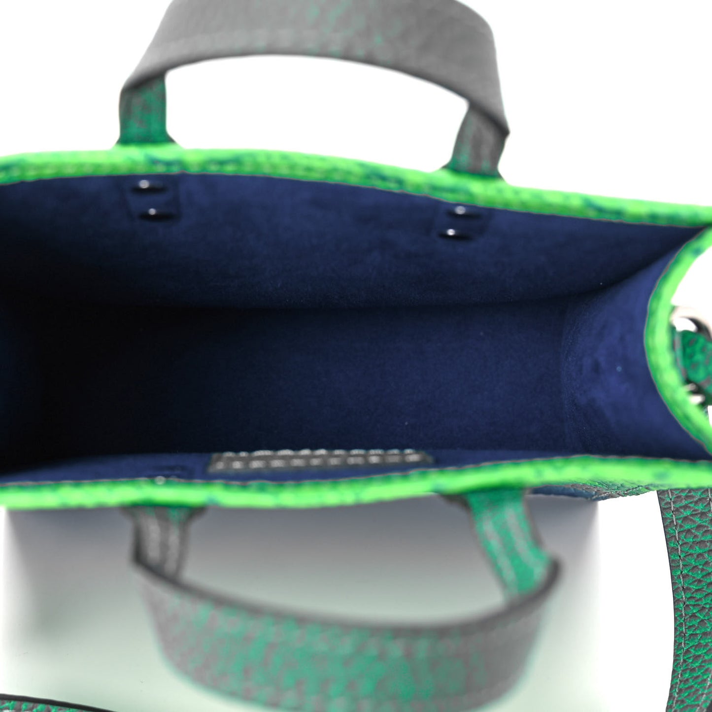 Taurillon Illusion Sac Plat XS Bleu Vert