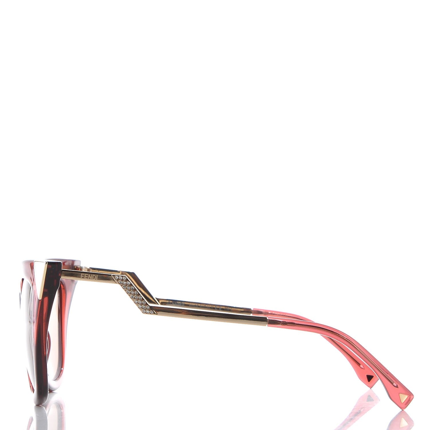 Fendi Iridia Cat Eye Sunglasses FF 0060/S Red 3 of 7