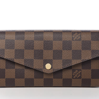 Louis Vuitton Damier Ebene Sarah Wallet NM 6 of 7