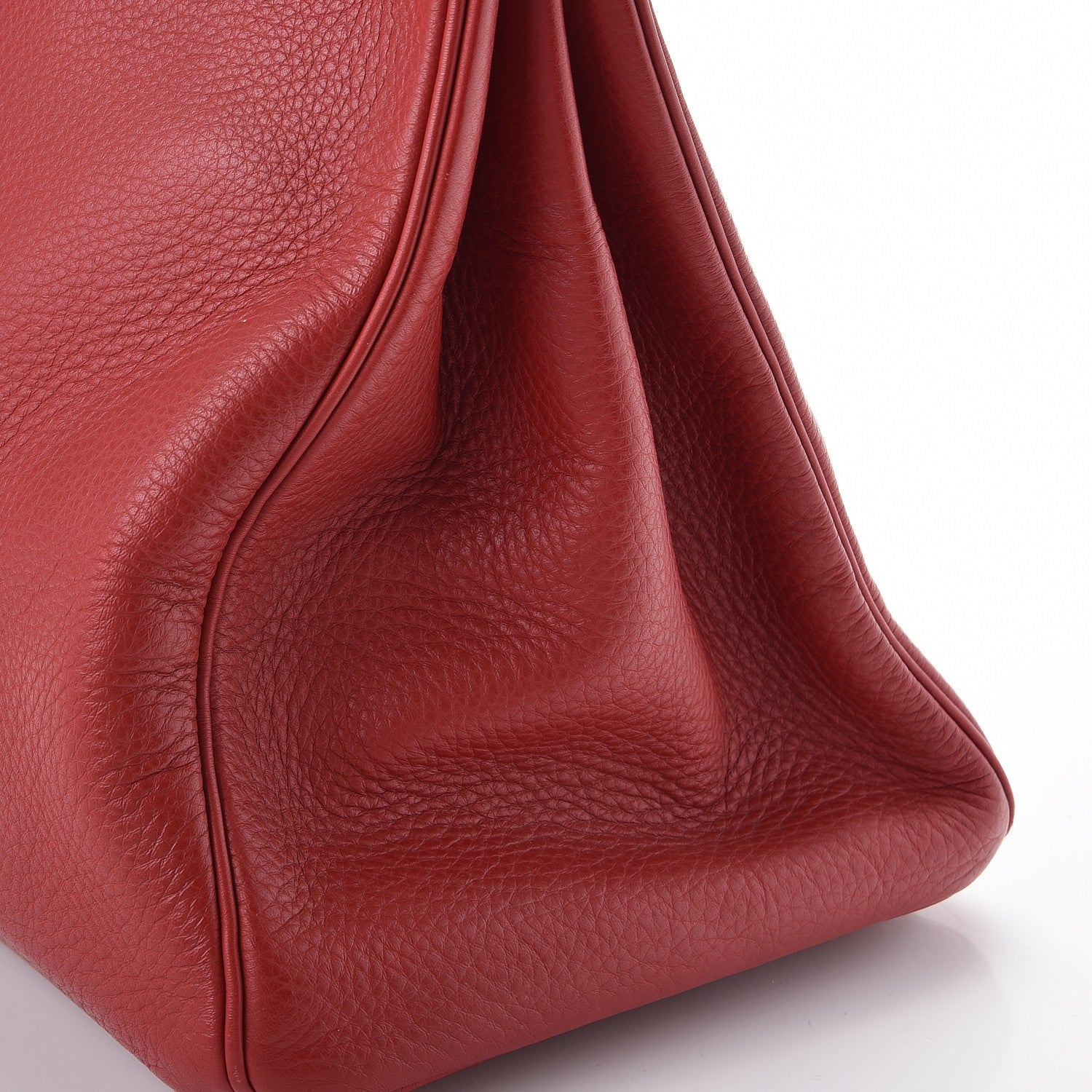 Hermes Taurillon Clemence Birkin 40 Rouge Casaque 41 of 46