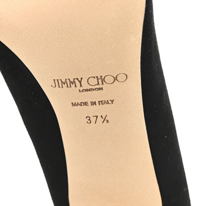 Jimmy Choo Suede Abel Pumps 37.5 Black 7 of 9