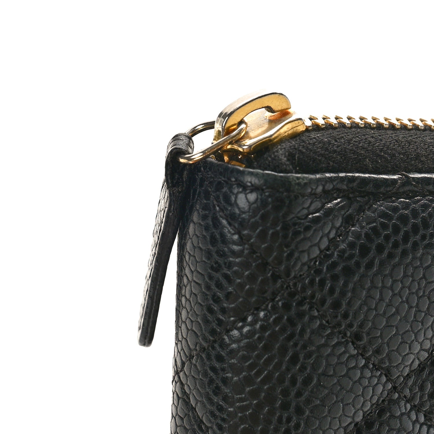 Chanel Caviar Quilted Large Gusset Zip Around Wallet Black 11 of 11
