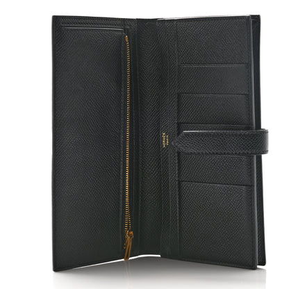 Hermes Epsom Bearn Gusset Wallet Black 5 of 8