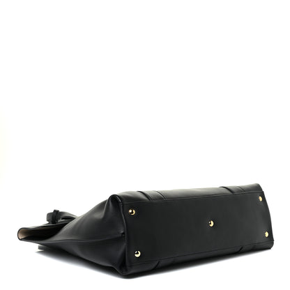 Salvatore Ferragamo Calfskin Large Sookie Satchel Black 4 of 17