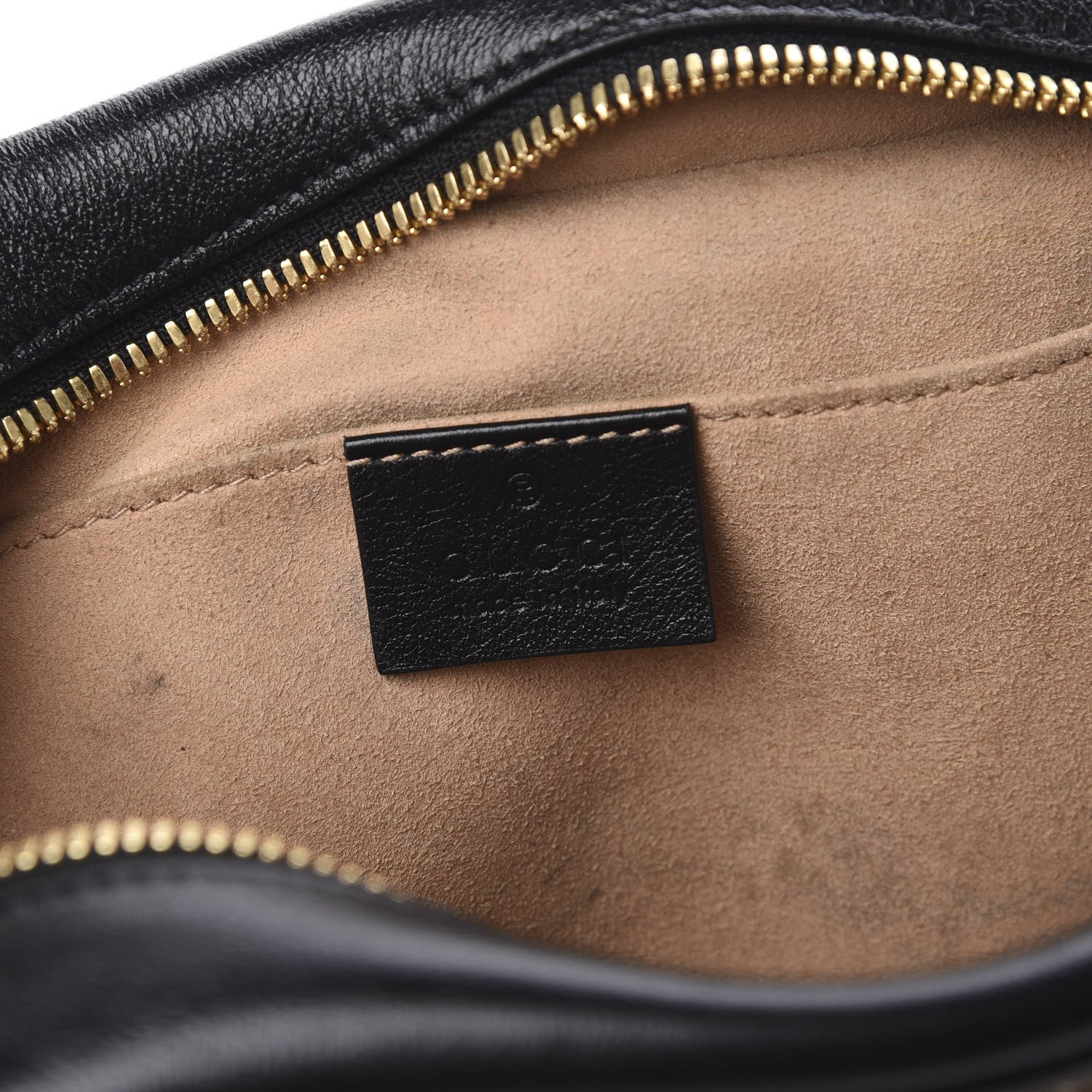 Gucci Monogram Matelasse Diagonal Small GG Marmont Chain Shoulder Bag Beige Black 6 of 13