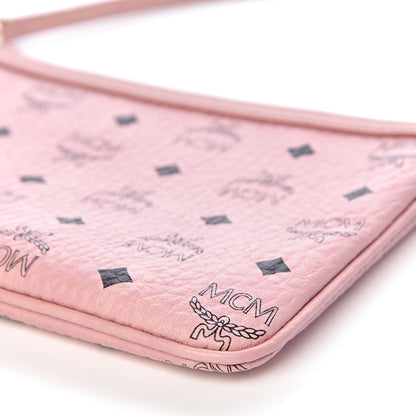 MCM Visetos Liz Shopper Tote Pouch Light Pink 7 of 8