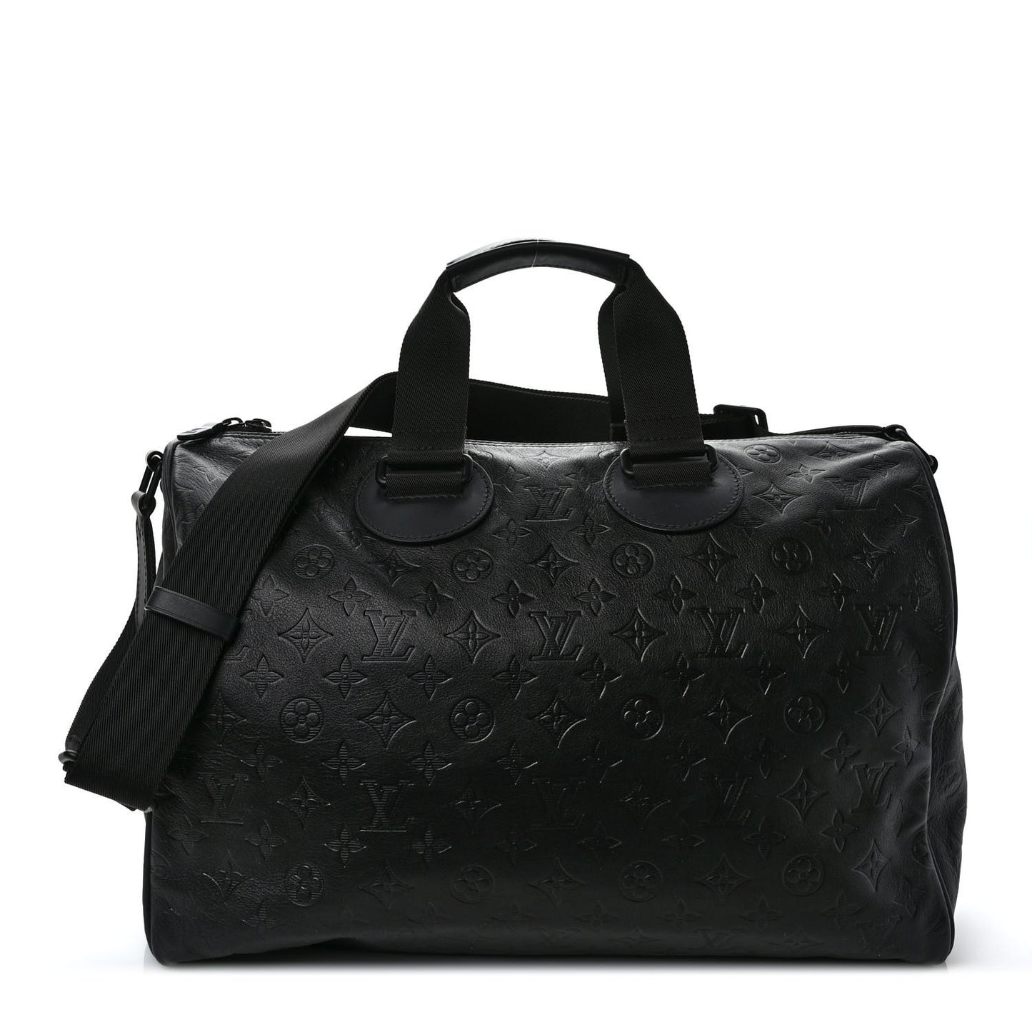Calfskin Shadow Monogram Mens Speedy Bandouliere 40