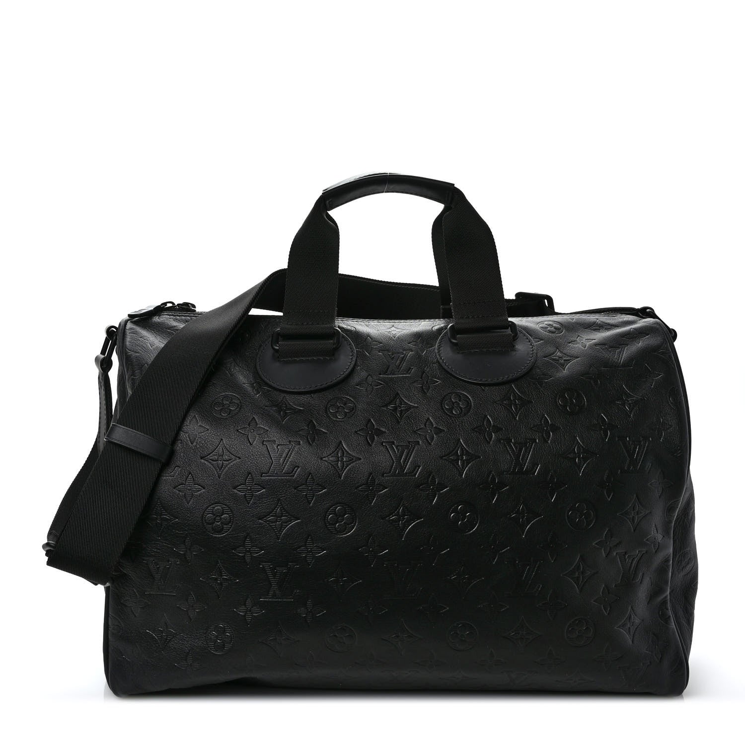 Louis Vuitton Calfskin Shadow Monogram Mens Speedy Bandouliere 40 1 of 8