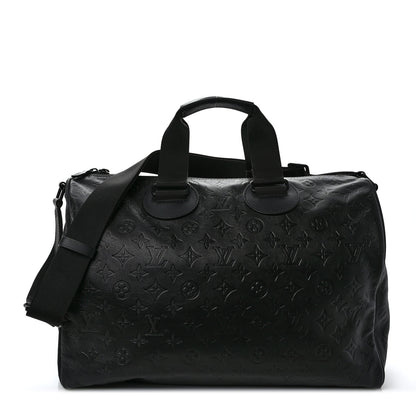 Louis Vuitton Calfskin Shadow Monogram Mens Speedy Bandouliere 40 1 of 8