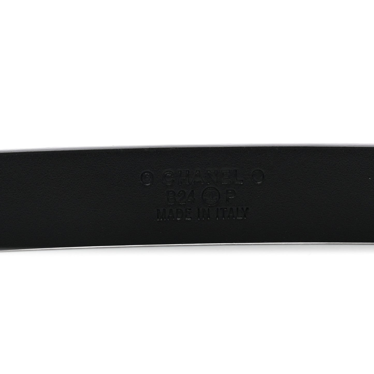 Calfskin Crystal Chain Logo Belt 85 34 Black
