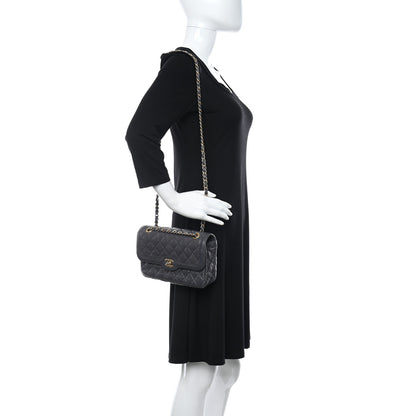 Chanel Crumpled Grained Calfskin Small Two Tone Flap Navy 2 of 10