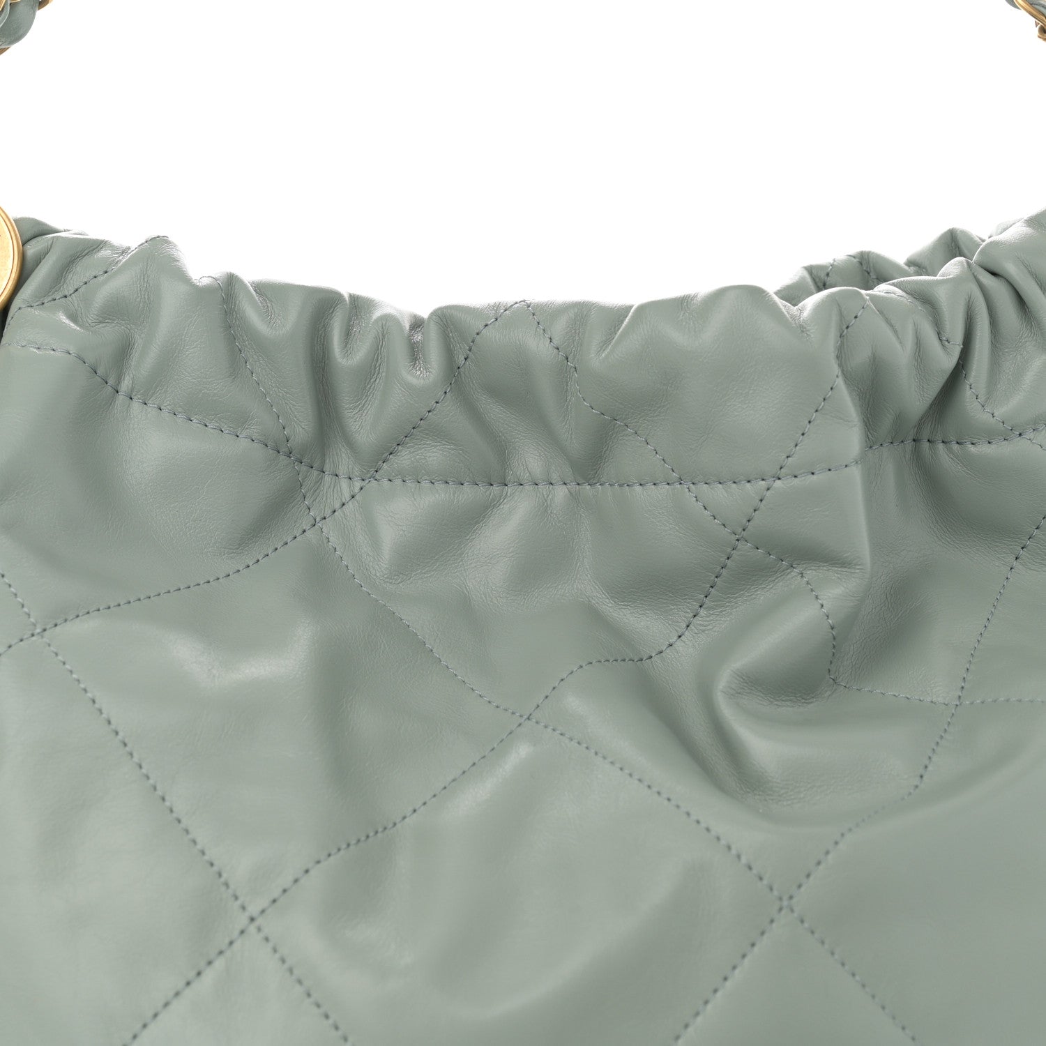 Chanel Shiny Calfskin Quilted Chanel 22 Grey 9 of 11