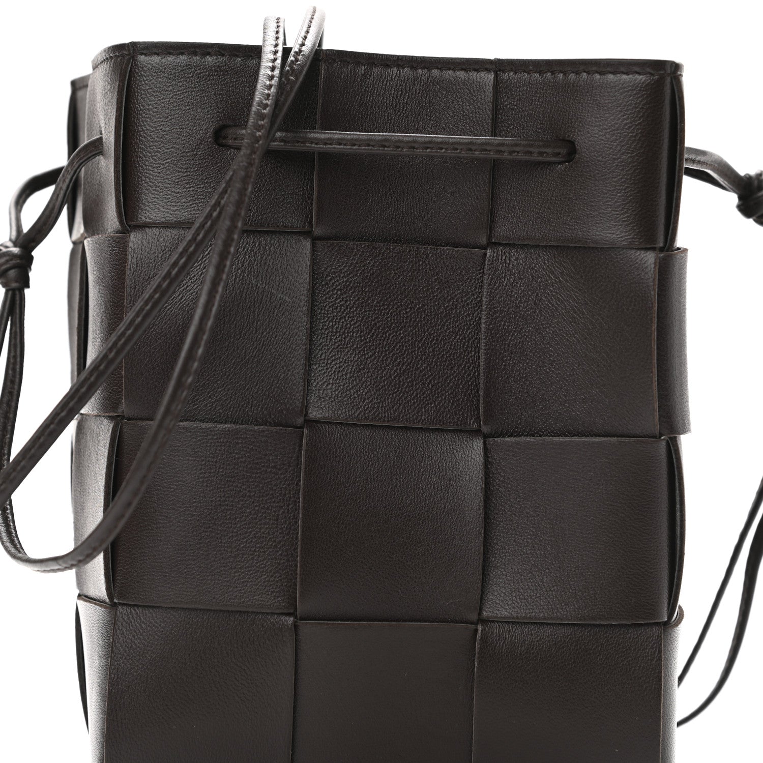 Bottega Veneta Nappa Maxi Intrecciato Cassette Bucket Bag Ebano 7 of 9