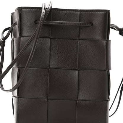 Bottega Veneta Nappa Maxi Intrecciato Cassette Bucket Bag Ebano 7 of 9