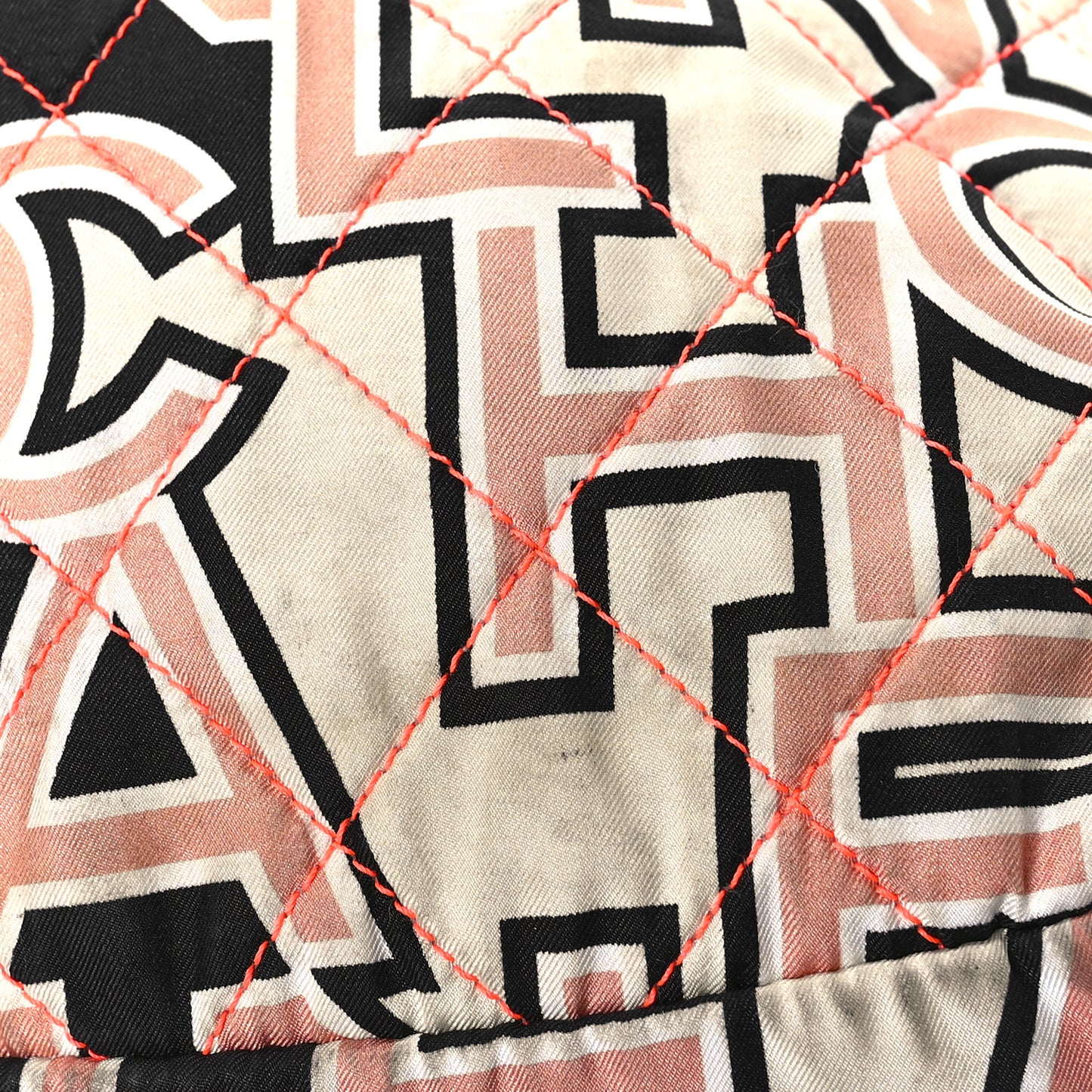 Nylon Stitched Printed Logo Backpack Black Multicolor