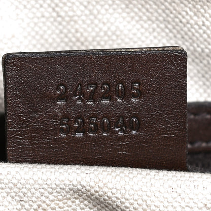Gucci Monogram Vintage Web Medium Boston Dark Brown 7 of 16