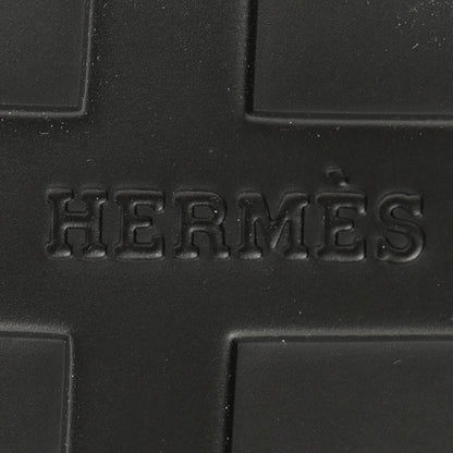 Hermes Calfskin Womens Galaxy Chypre Sandals 41 Black 6 of 8