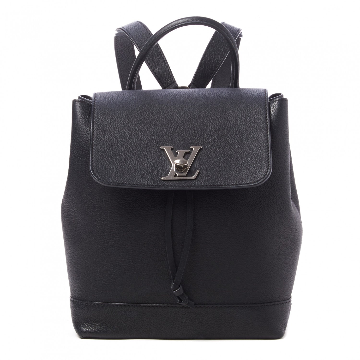 Louis Vuitton Calfskin Lockme Backpack Black 1 of 10