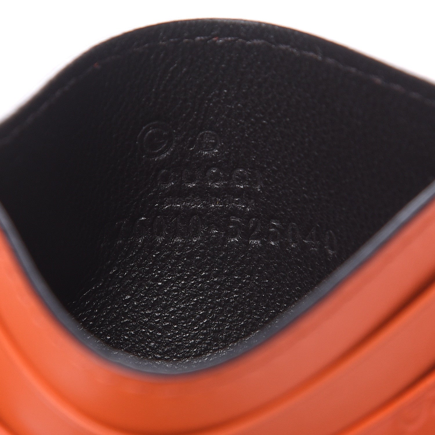 Gucci Microguccissima Card Holder Sun Orange 5 of 5