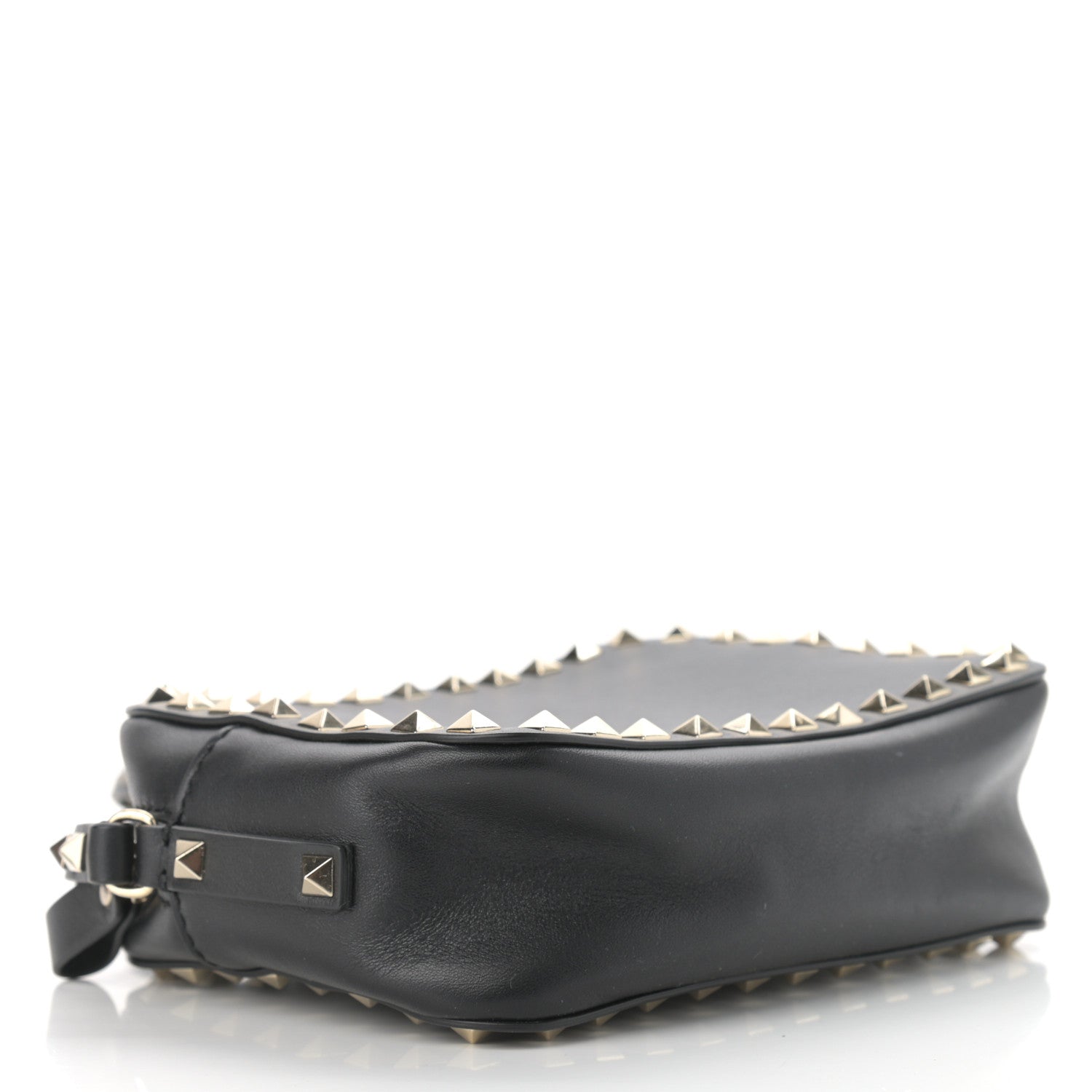 Valentino Garavani Calfskin Rockstud Camera Crossbody Bag Black 4 of 10