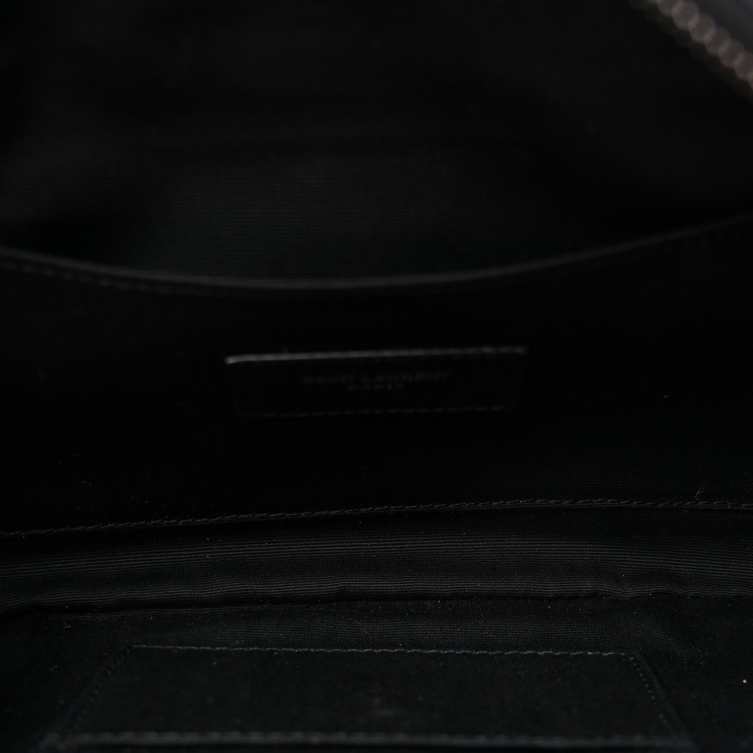 Saint Laurent Lambskin Monogram Belt Bag  Black 5 of 10