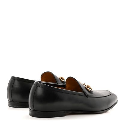 Gucci Calfskin Horsebit Mens Jordaan Loafers 8 Black 5 of 10