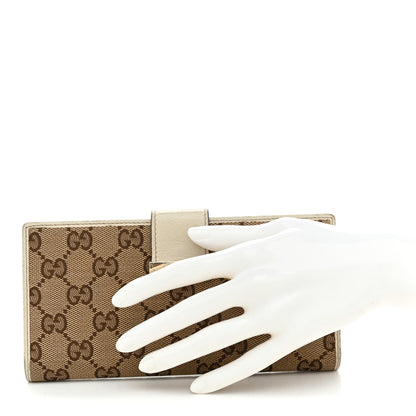 Gucci Monogram Icon Bar Continental Flap Wallet Off White 2 of 10