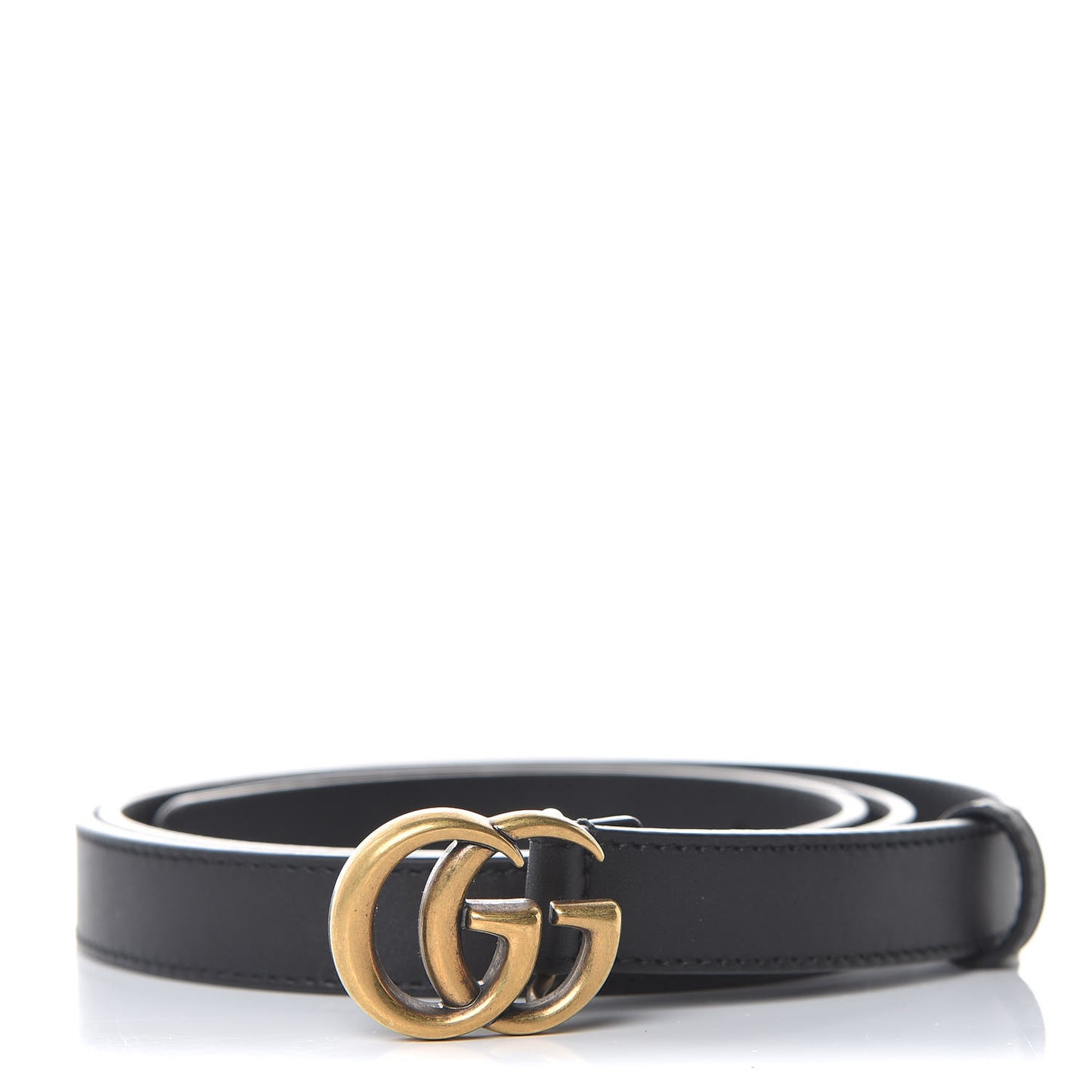 Calfskin Double G 20mm Belt 100 40 Black
